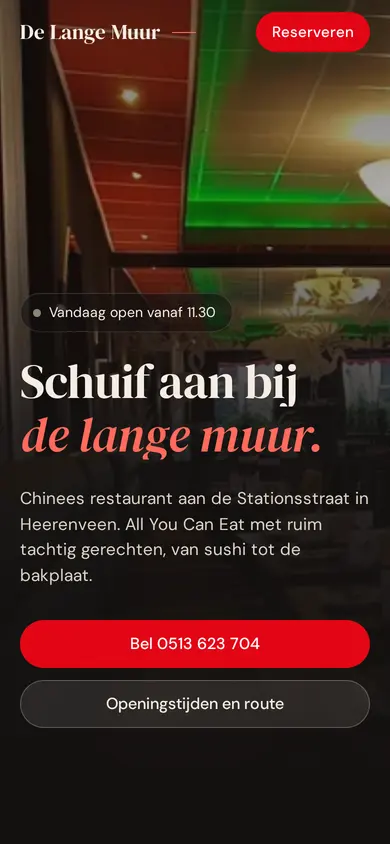 Richting B op een telefoon